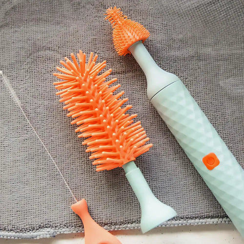 Electric Baby Bottle Brush 3-Piece Set
