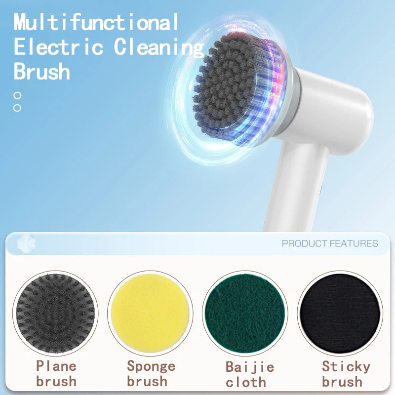 Electric Dish and Surface Brush Set